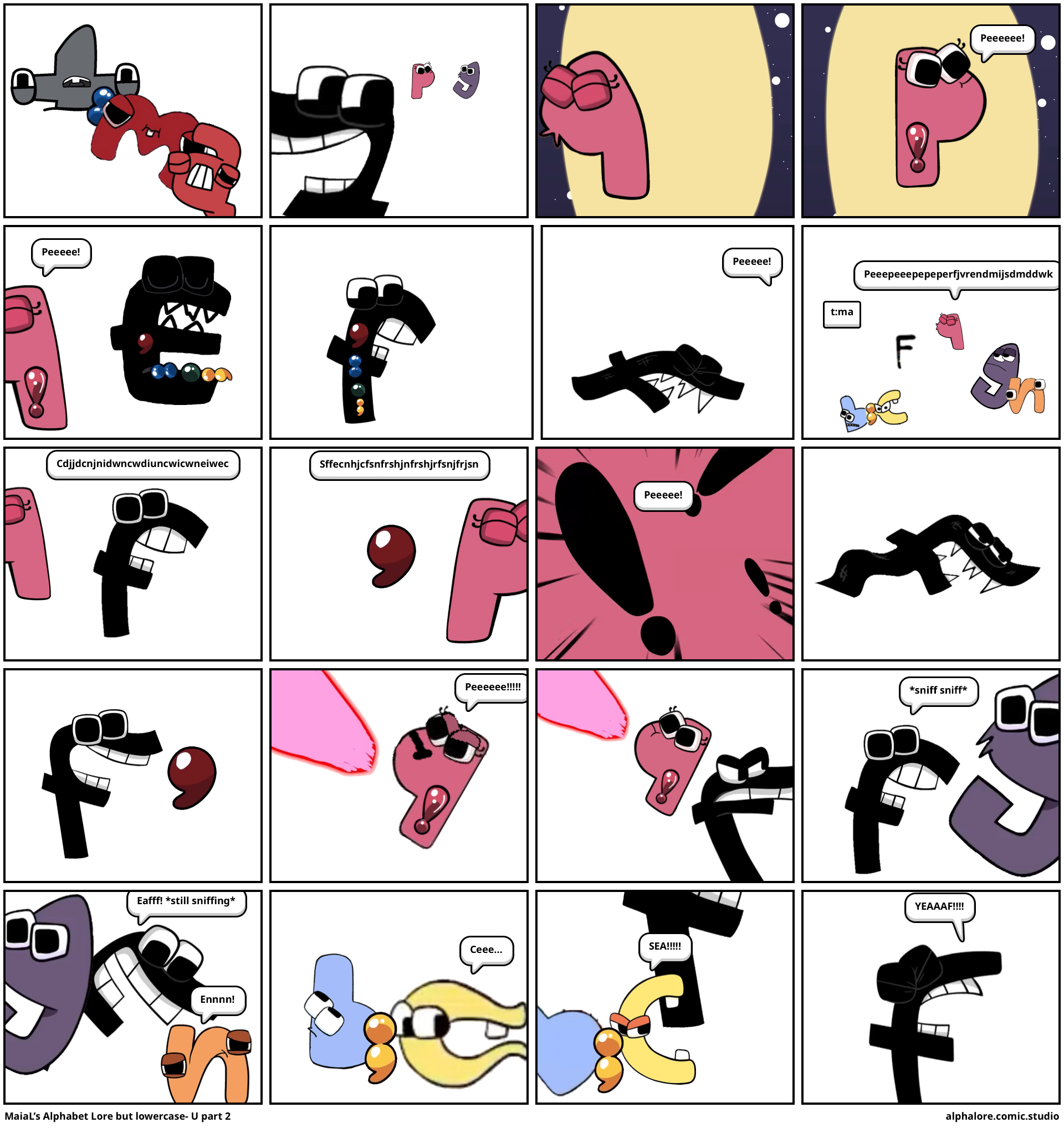 MaiaL's alphabet lore but lowercase (HIATUS) - Comic Studio